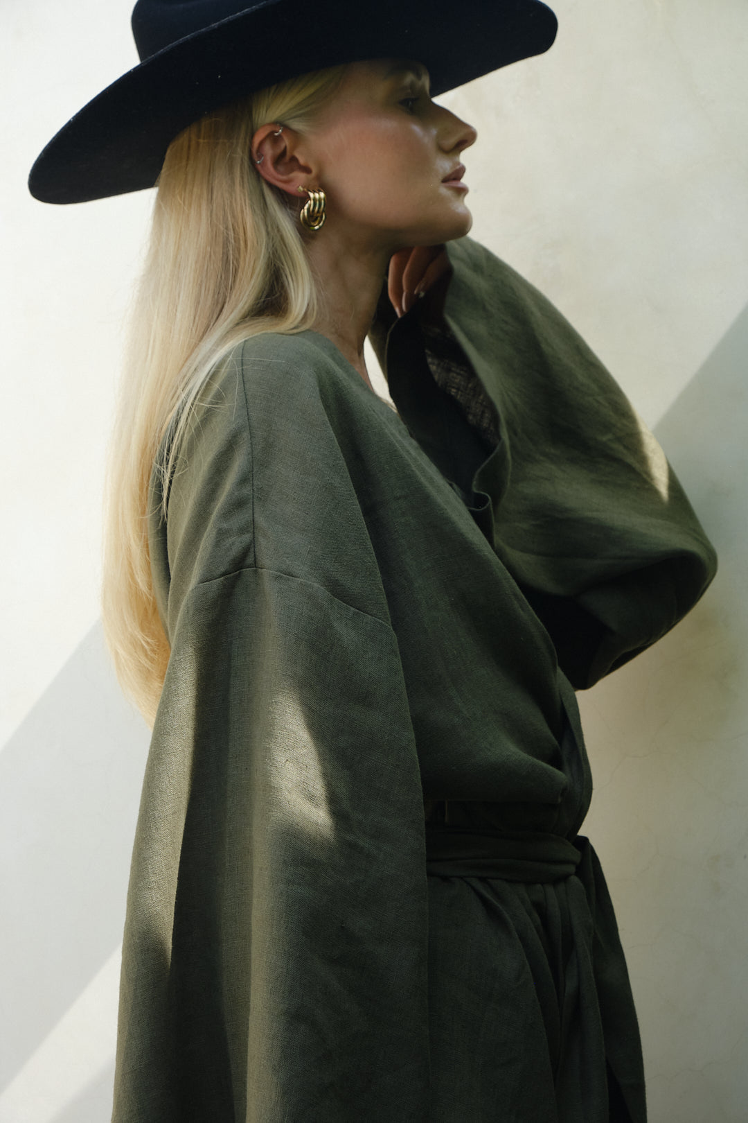 Linen kimono dress