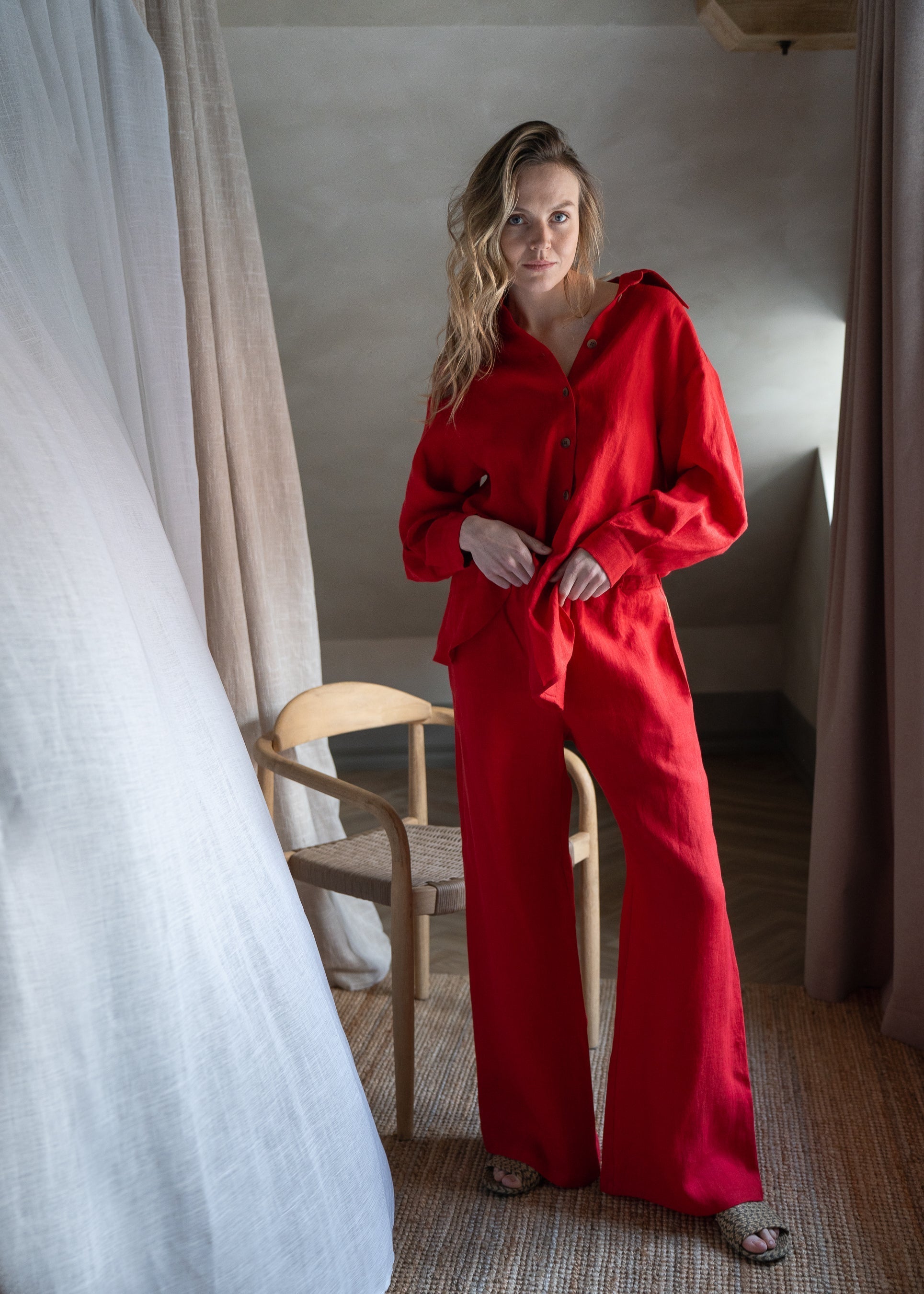 Linen trousers