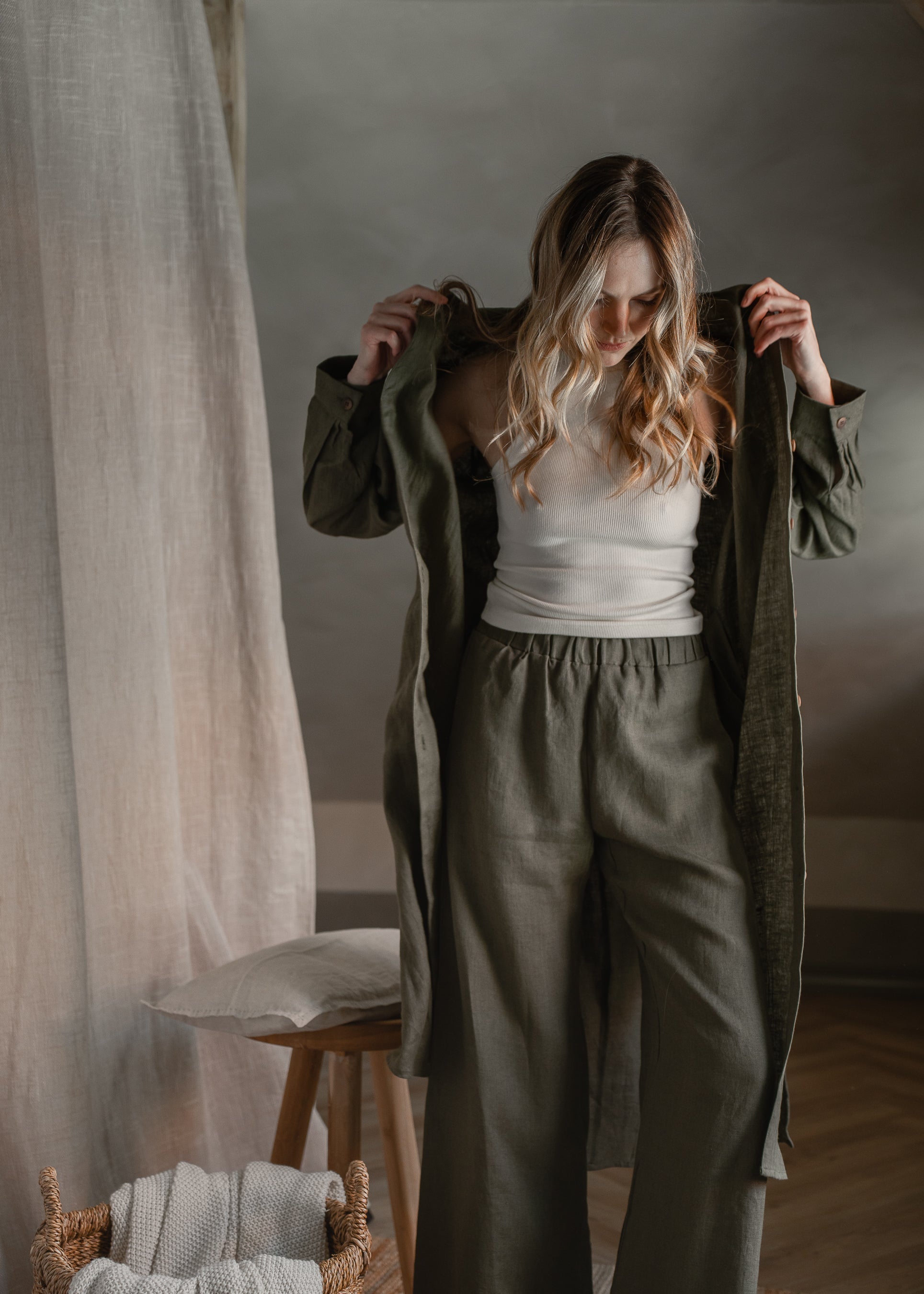 Linen trousers