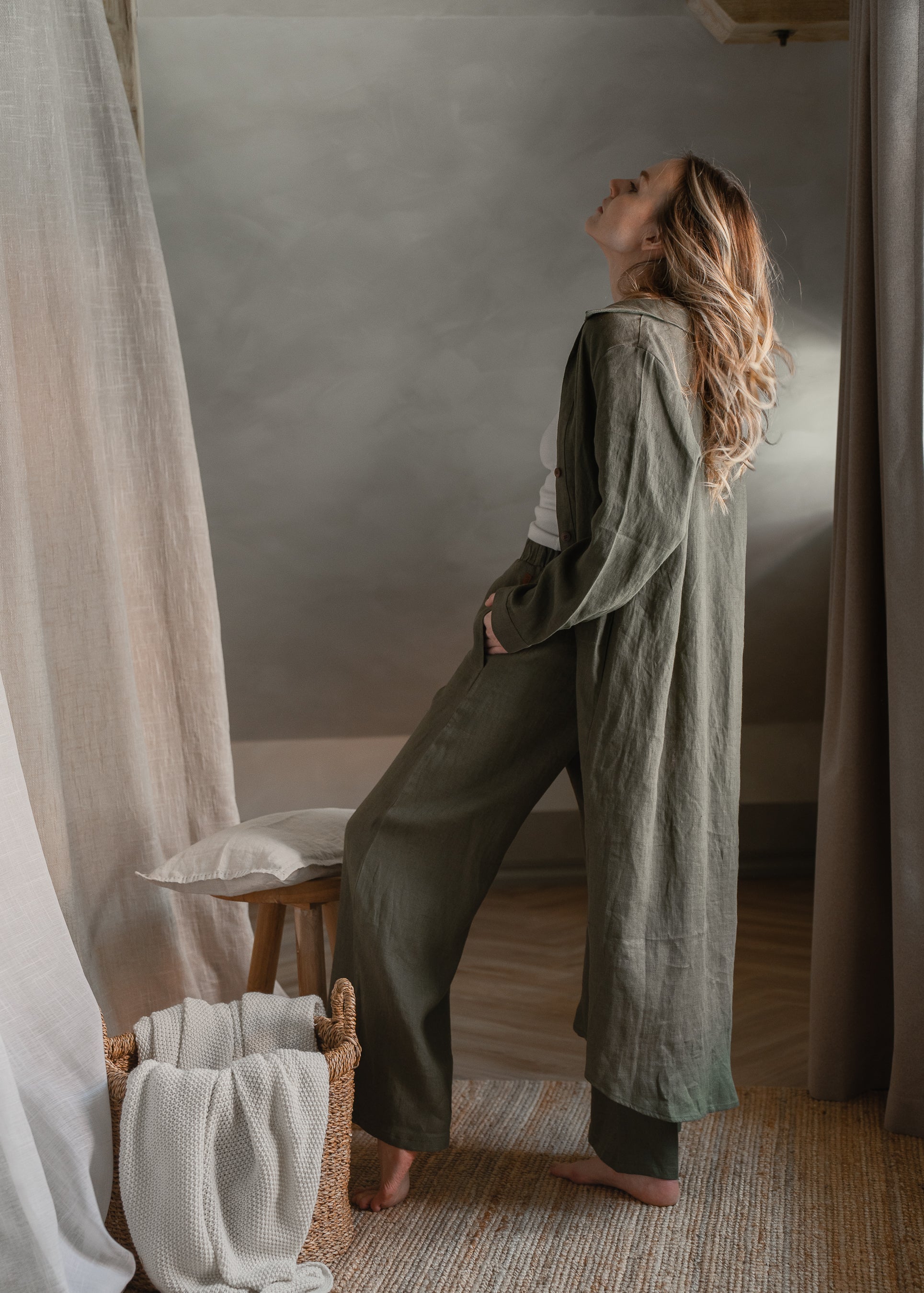 Linen trousers
