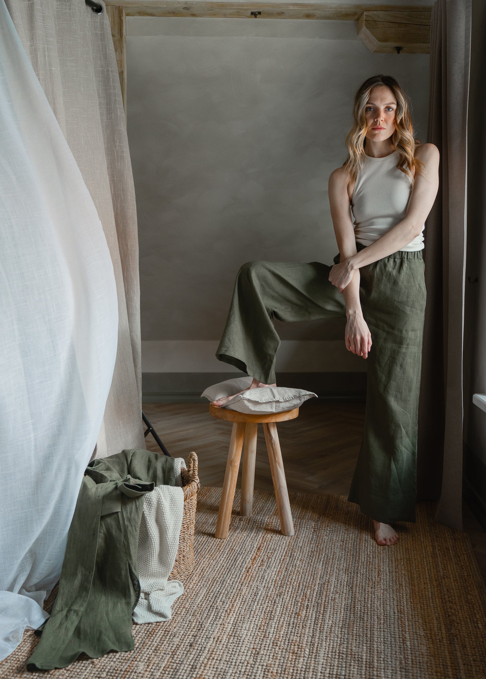 Linen trousers