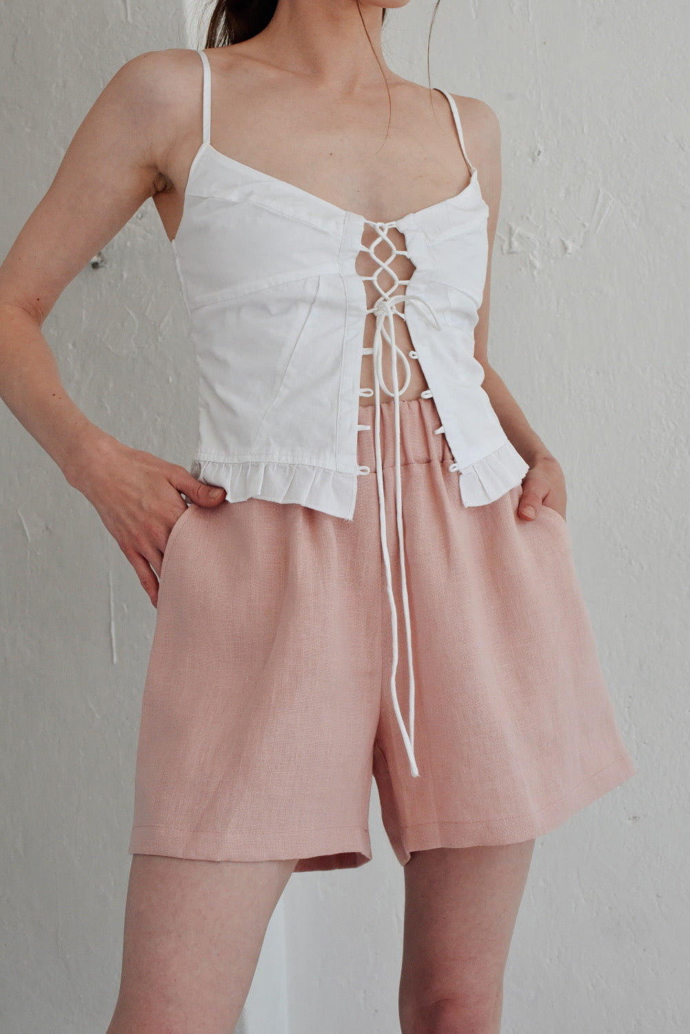 Linen shorts