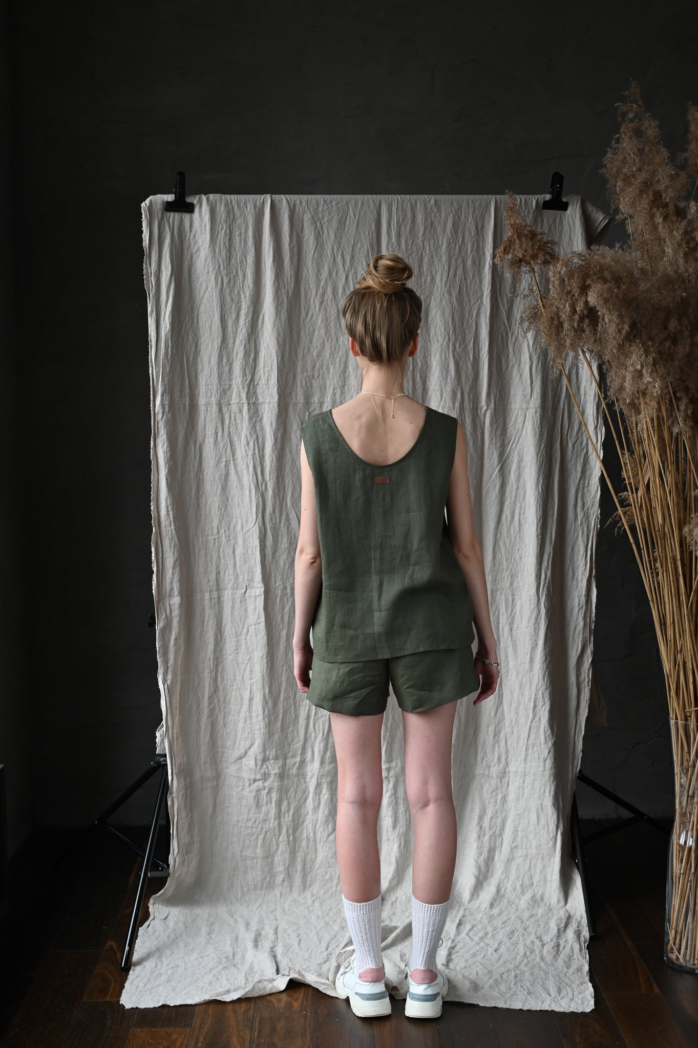 Linen shorts