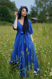 Boho linen dress
