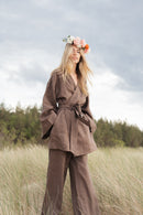 Linen kimono dress