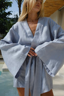 Linen kimono dress