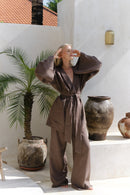 Linen kimono dress