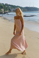 Linen strap dress