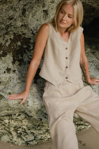 Linen vest