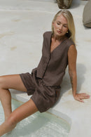 Linen shorts