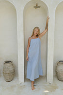 Linen strap dress