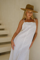 Linen strap dress
