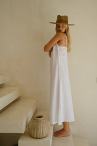 Linen strap dress