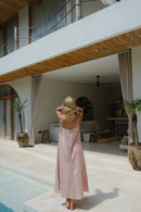 Linen strap dress