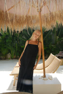 Linen strap dress