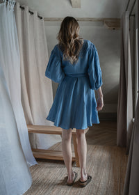 Puff sleeve dress- mini