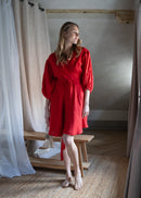 Puff sleeve dress- mini
