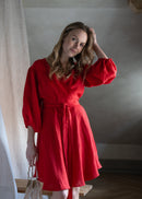 Puff sleeve dress- mini