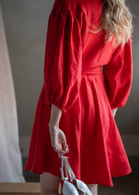 Puff sleeve dress- mini