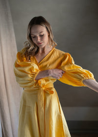 Puff sleeve dress- mini