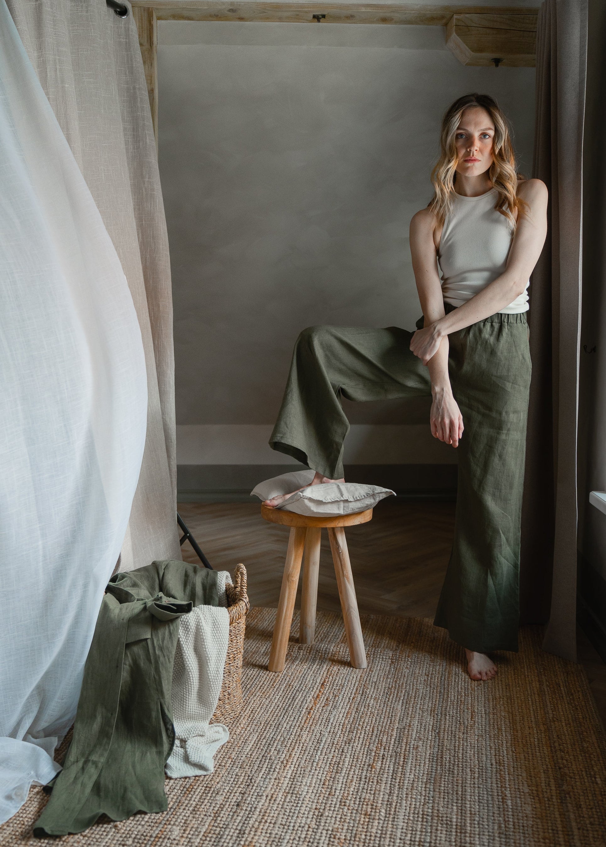 Linen trousers