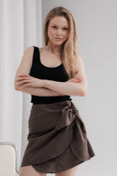 Linen mini skirts