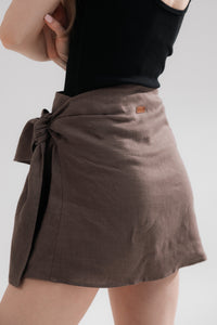Linen mini skirts