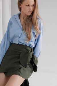 Linen mini skirts