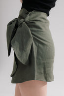 Linen mini skirts