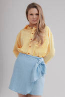 Linen mini skirts
