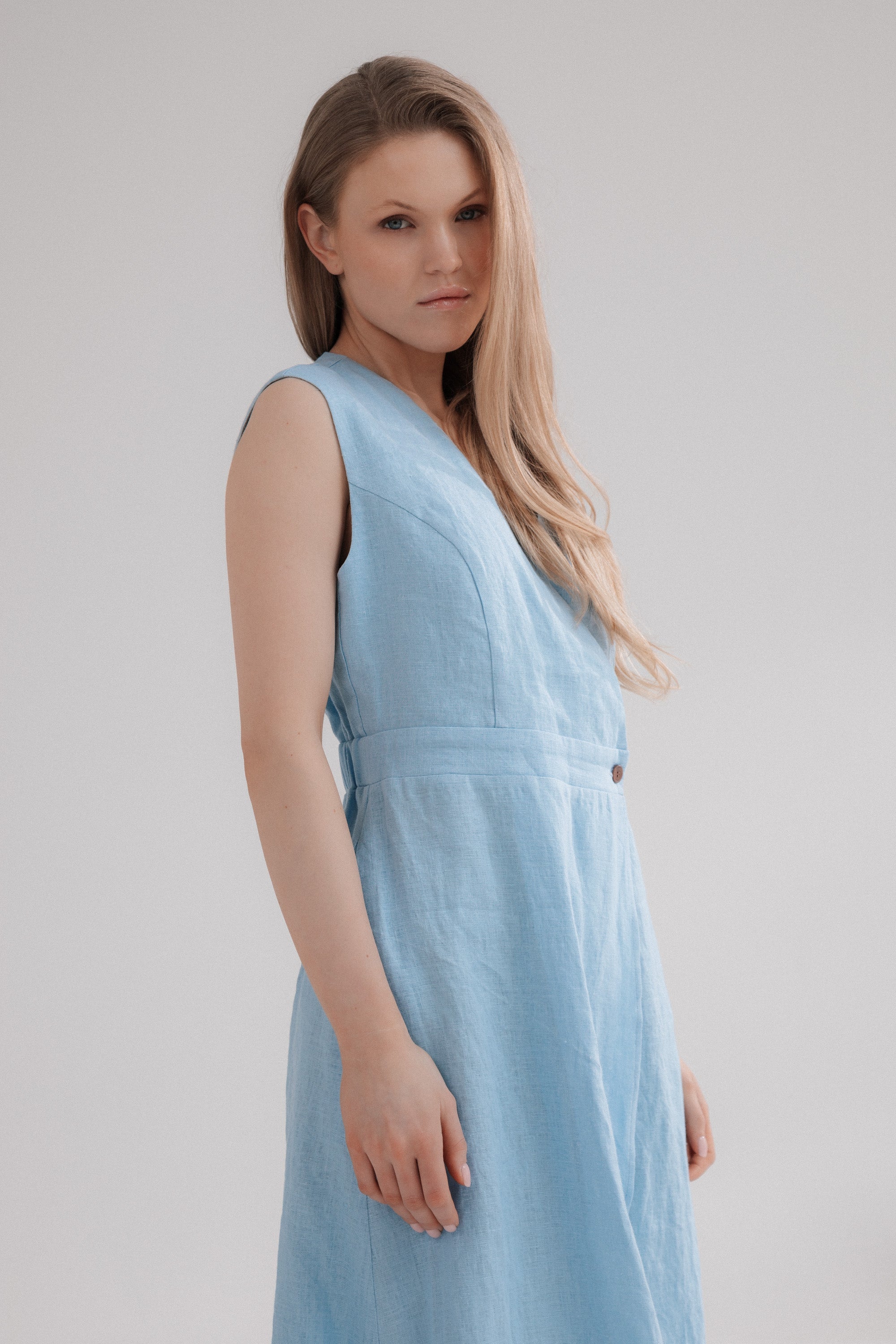 Lina wrap kleita ar podziņu