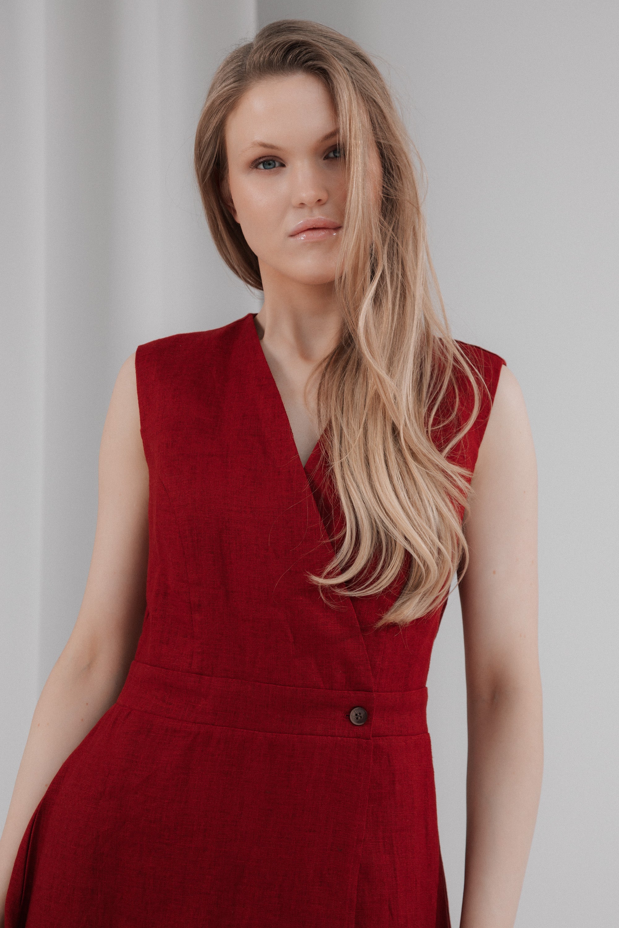 Lina wrap kleita ar podziņu
