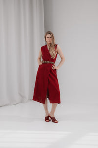 Lina wrap kleita ar podziņu