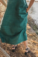 Maxi oversized linen dress