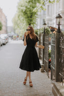 Linen boho wrapdress