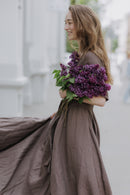 Boho lina kleita