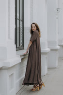Boho lina kleita