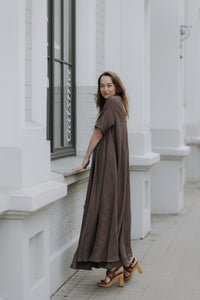Boho lina kleita