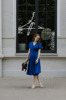 Linen boho wrapdress