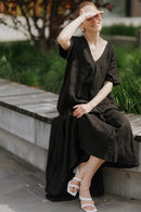 Boho linen dress