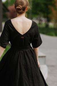 Boho linen dress