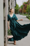 Boho lina kleita