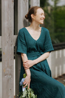 Boho lina kleita