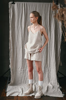 Linen shorts