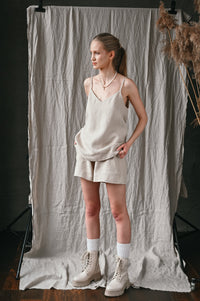 Linen shorts