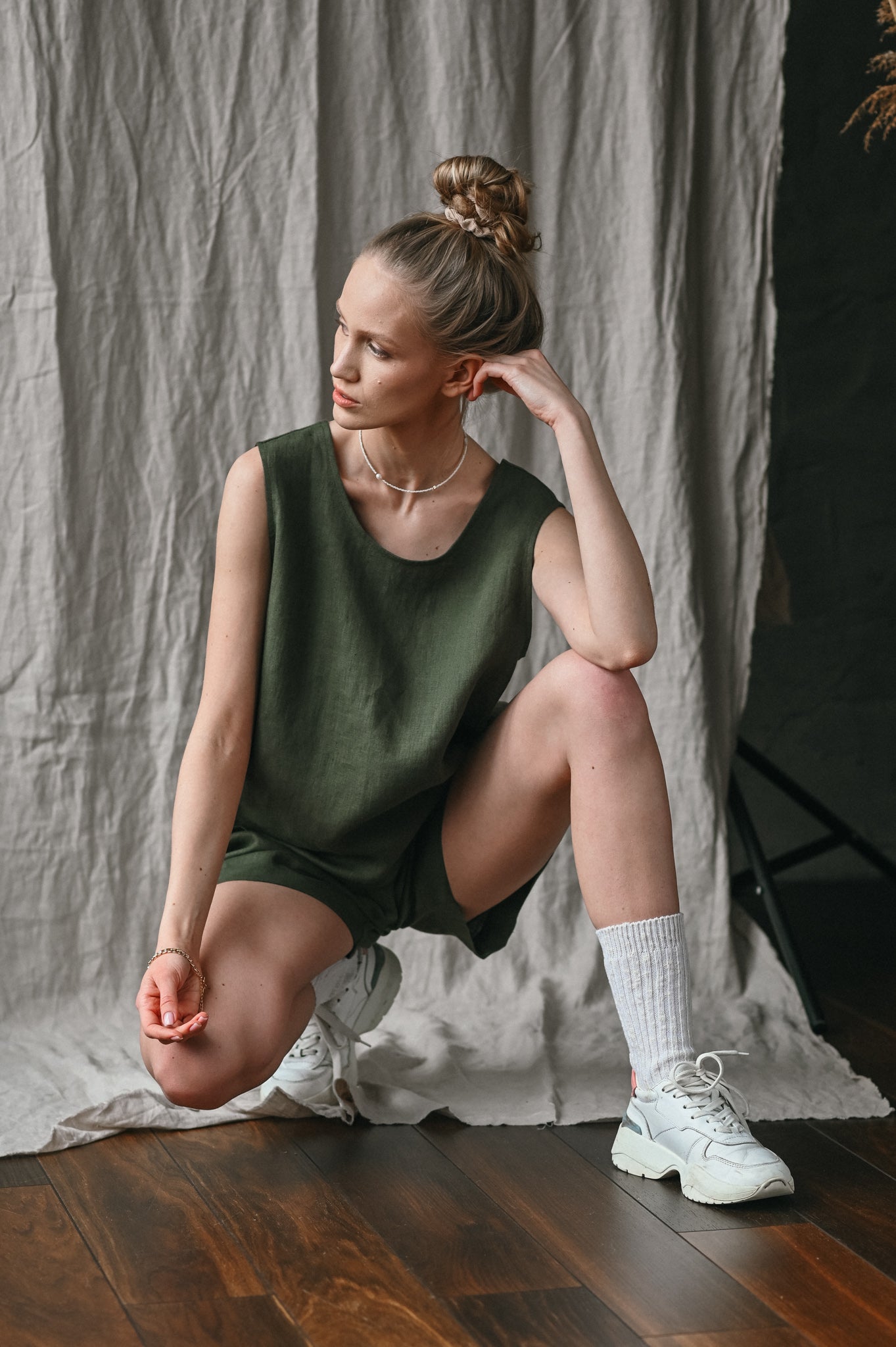 Linen shorts
