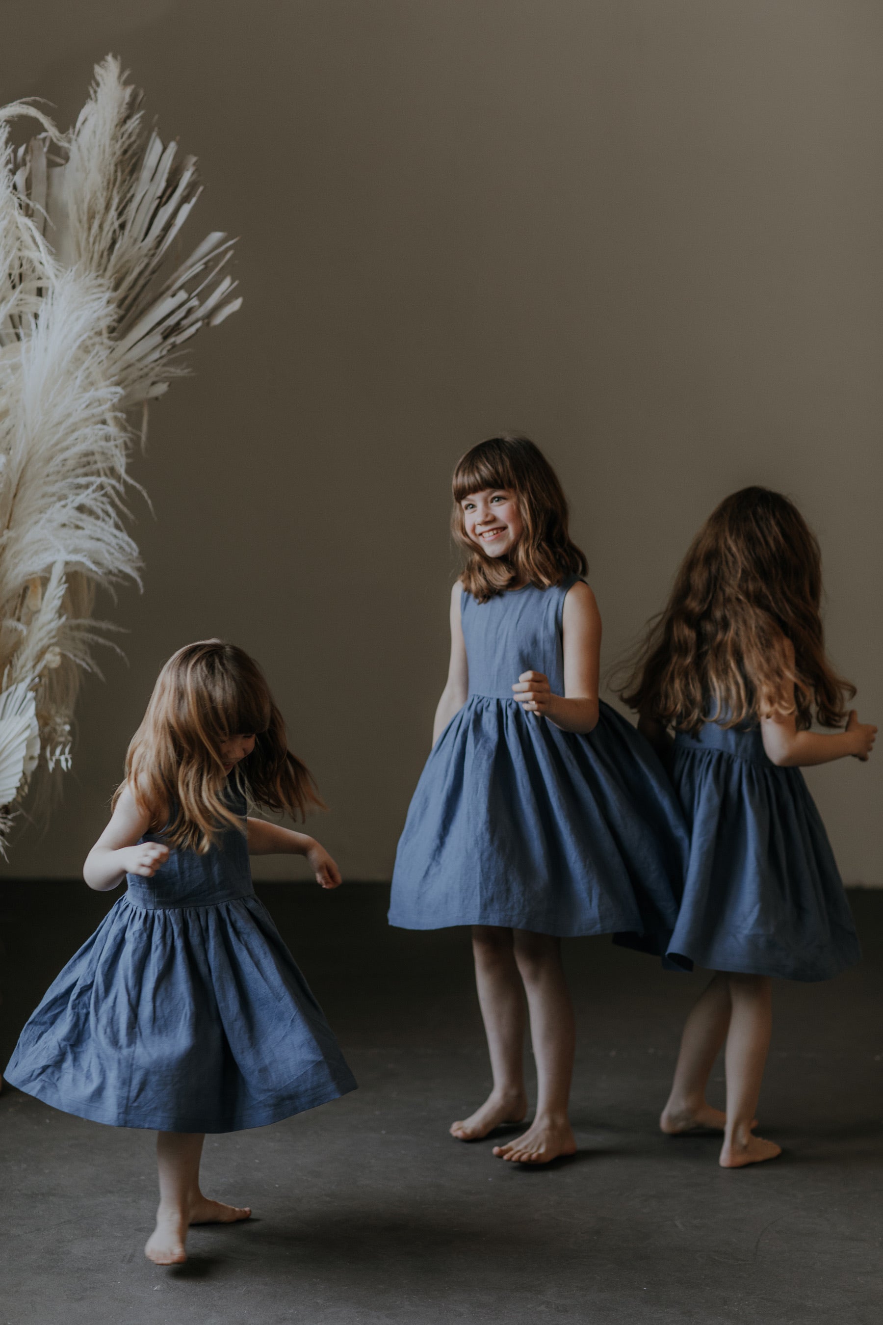 Linen girl dress
